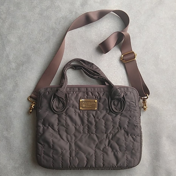 Marc by Marc Jacobs Workwear Taupe Laptop Bag - Picture 1 of 12